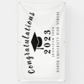 Zwart-wit van de banner van 2023 Afstuderen (Verticaal)