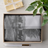 Zwart-wit veld Koeien foto Decoupage Tissuepapier (Geschenk)