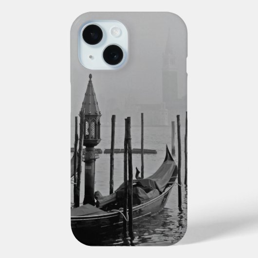 Zwart & Wit Venetië Italië Reizen Case-Mate iPhone Case (Achterkant)