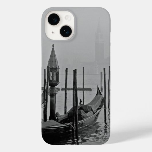 Zwart & Wit Venetië Italië Reizen Case-Mate iPhone Case (Achterkant)