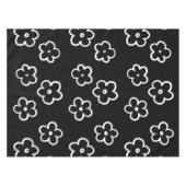 Zwart-wit ventilatorpatroon tafelkleed (Voorkant (Horizontaal))