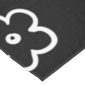 Zwart-wit ventilatorpatroon tafelkleed (Gekanteld)