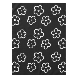 Zwart-wit ventilatorpatroon tafelkleed