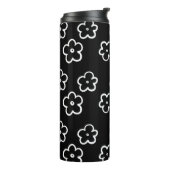 Zwart-wit ventilatorpatroon thermosbeker (Gedraaid links)