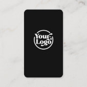 Zwart Wit Verbind Met Ons QR-Code Sociale Media Visitekaartje (Achterkant)