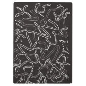 Zwart-wit verf klembord (Achterkant)