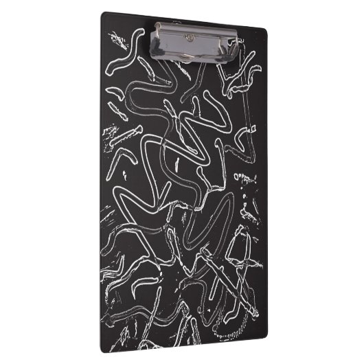 Zwart-wit verf klembord (Rechts)