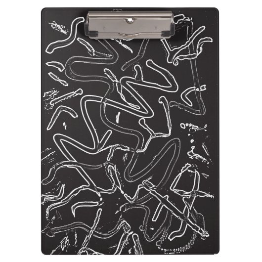 Zwart-wit verf klembord (Voorkant)