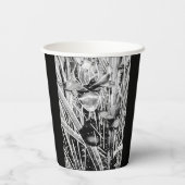 Zwart & Wit Verjaardag Papieren beker (Achterkant)
