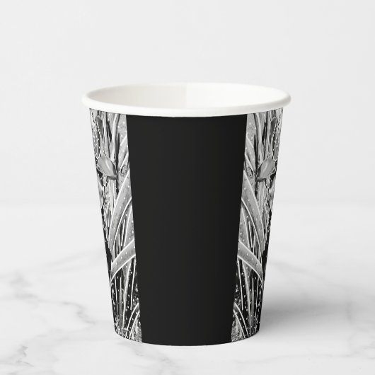 Zwart & Wit Verjaardag Papieren beker (Links)