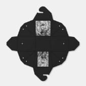 Zwart-wit verjaardagsfeestje gunstbox bedankdoosjes (Uitgevouwen)