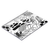 Zwart-wit & verloop abstract grafisch notitieboek (Linkerzijde)