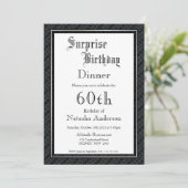 Zwart-wit verrassend, 60ste geboortedag kaart (Staand voorkant)