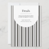  zwart-wit verticaal gebalanceerde streep kaart (Achterkant)