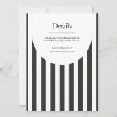  zwart-wit verticaal Snoepjes streep Kaart (Achterkant)