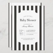  zwart-wit verticaal Snoepjes streep Kaart (Voorkant / Achterkant)