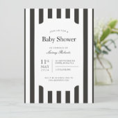  zwart-wit verticaal Snoepjes streep Kaart (Staand voorkant)