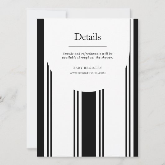  zwart-wit verticale regentenstreep kaart (Achterkant)