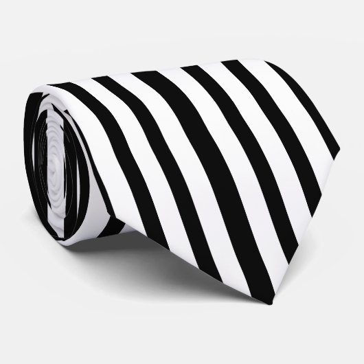 Zwart-wit - Verticale stripverpakking - Formulier Stropdas (Opgerold)