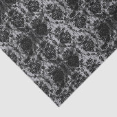 Zwart-wit vervormd Damascus Tissuepapier (Detail)