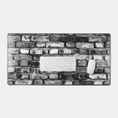 Zwart-wit Verweerde bakstenen bureau mat Pad (Keyboard & Muis)