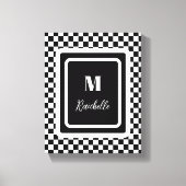 Zwart-wit vet canvas afdruk (Voorkant)