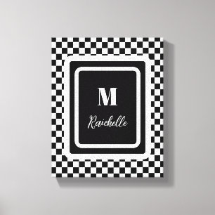 Zwart-wit vet canvas afdruk