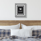 Zwart-wit vet canvas afdruk (Insitu (Slaapkamer))