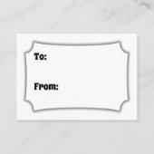 Zwart-wit, vet, geen omloopscherm, Baby shower Informatiekaartje (Achterkant)