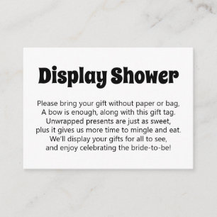 Zwart-wit, vet, geen omloopscherm, Vrijgezellenfee Informatiekaartje