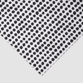 Zwart-wit vet pokstip tissuepapier (Detail)