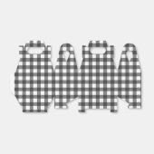 Zwart-wit Vichy-print Gingham-patroon Bedankdoosjes (Uitgevouwen)