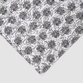 Zwart-wit Victoriaans sierdesign Tissuepapier (Detail)