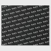 Zwart-wit vieren we onze verjaardag cadeaupapier (Vlak)