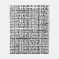 Zwart wit vierkant labyrint optisch patroon