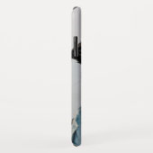 Zwart-wit vierkant monogram voeg uw foto toe Case-Mate iPhone case (Achterkant/rechts)