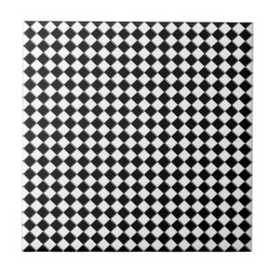 Zwart-wit vierkant tegeltje