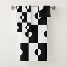 Zwart-wit vierkant vierkant vierkant patroon