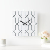 Zwart-wit Vierkante Klok (Huis)