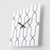 Zwart-wit Vierkante Klok (Hoek)