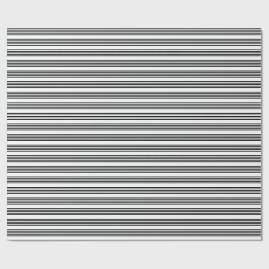 Zwart-wit vijf strips cadeaupapier (Vlak)