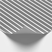 Zwart-wit vijf strips cadeaupapier (Hoek)