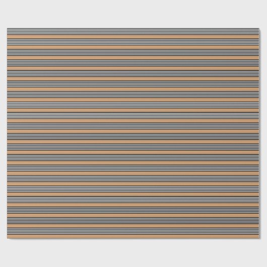 Zwart-wit vijf strips met ttan cadeaupapier (Vlak)