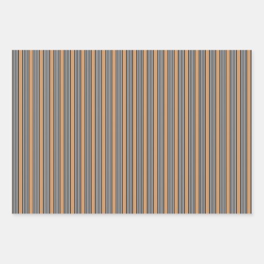 Zwart-wit vijf strips met ttan inpakpapier vel (Voorkant 3)