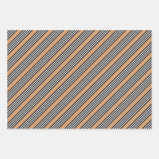 Zwart-wit vijf strips met ttan inpakpapier vel (Voorkant 2)