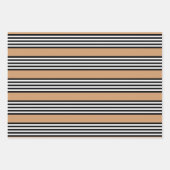 Zwart-wit vijf strips met ttan inpakpapier vel (Voorkant)