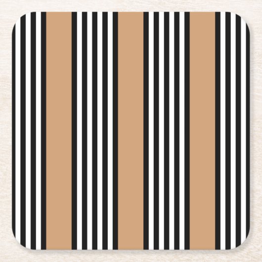 Zwart-wit vijf strips met ttan kartonnen onderzetters (Voorkant)