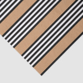 Zwart-wit vijf strips met ttan tissuepapier (Detail)