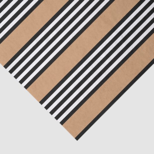 Zwart-wit vijf strips met ttan tissuepapier (Detail)