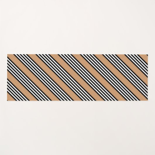Zwart-wit vijf strips met ttan yogamat (Voorkant (horizontaal))